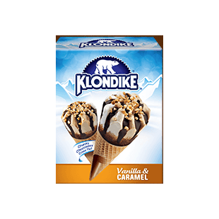 Klondike Vanilla & Caramel Cone  (4x140mL)