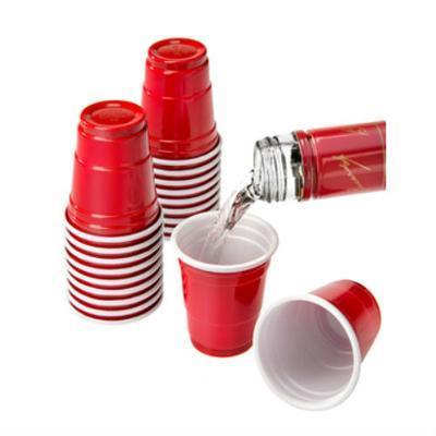 Dispose Red Shot Glasses 2 oz - 20/Pack