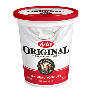 Astro Original Balkan Style Natural Yogurt Plain 750G