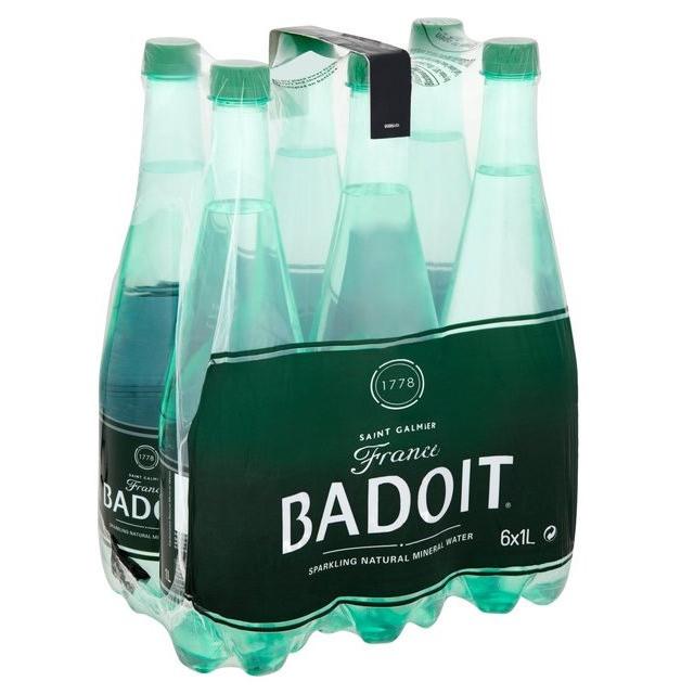 Badoit Carbonated Natural Mineral Water 6x1L