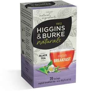 1912 HIGGINGS & BURKE Naturals Black Tea English Breakfast (20 Bags)