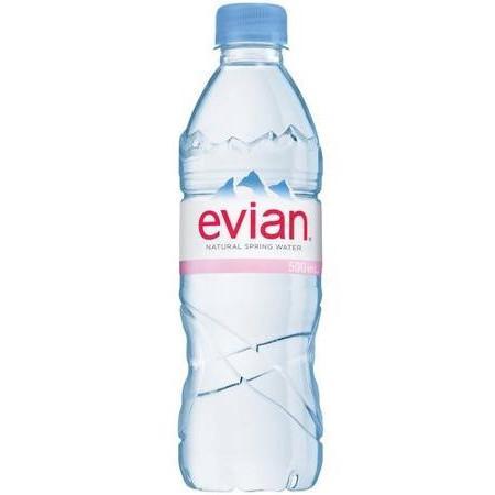Evian Natural Spring Water 24x500ml