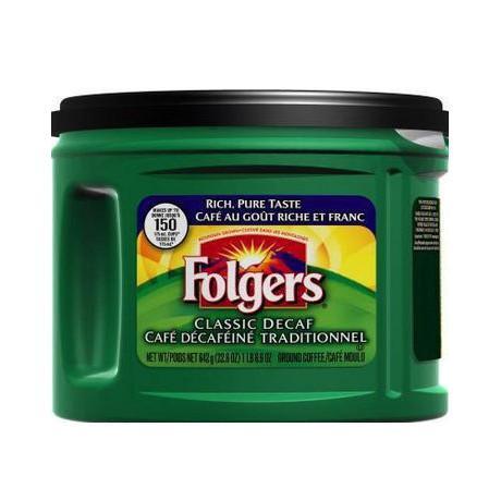 Folgers Classic Decaf Ground Coffee 642G