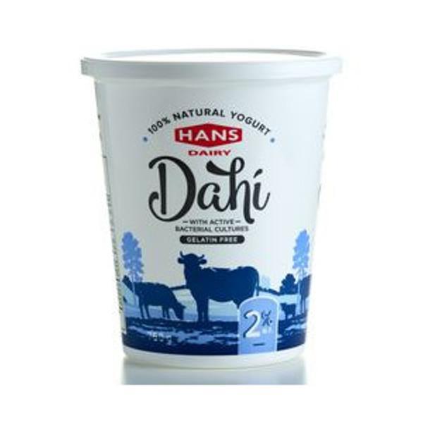 Hans Dahi Natural Yogurt M.F 2% 750G
