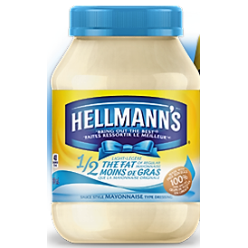 Hellmann's Half the Fat Mayonnaise 890ml