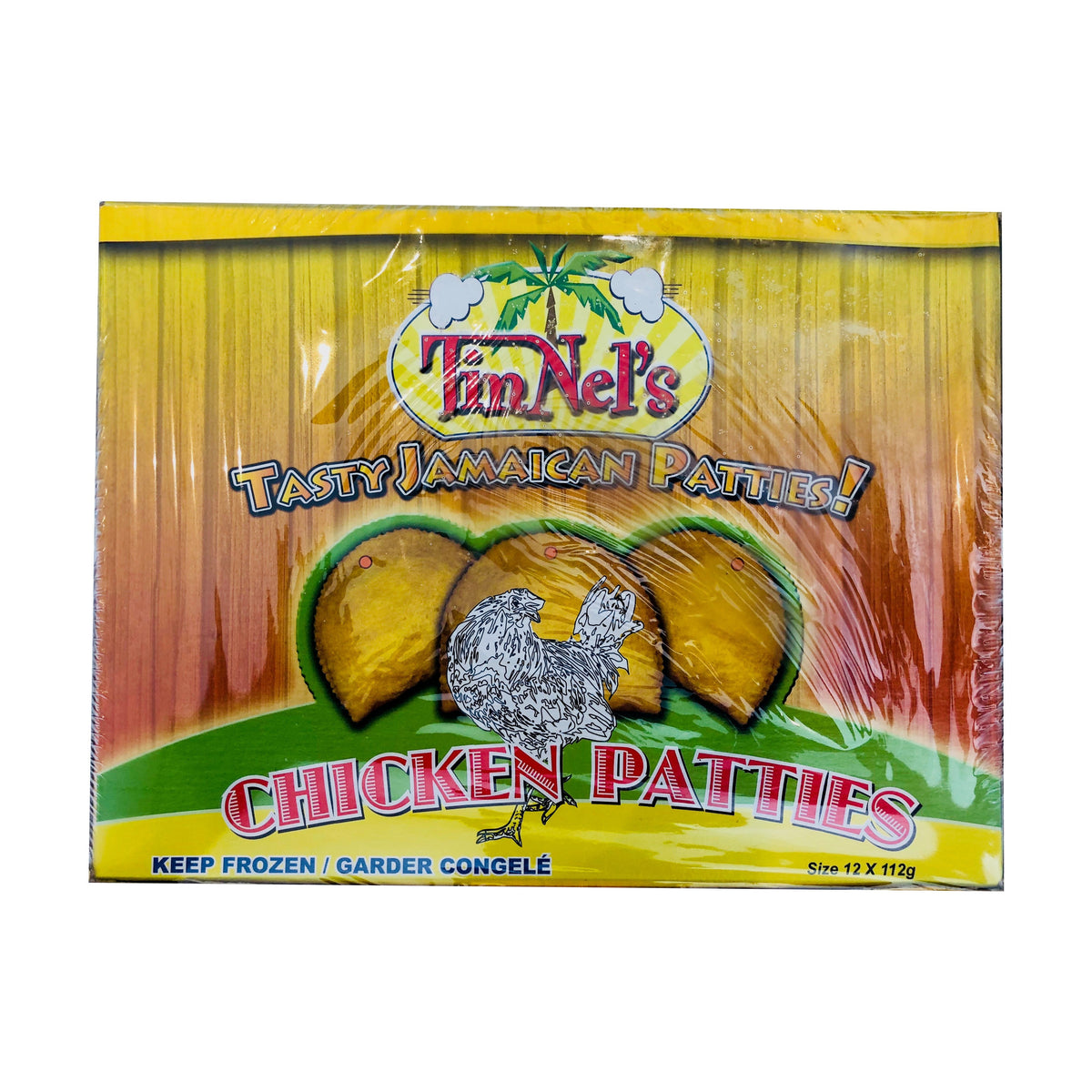 TinNel's Tasty Jamaican Chicken Patties (Frozen) 12x112g GTA