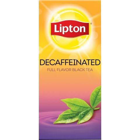 LIPTON DECAFFEINATED Black Tea (28 Packs)