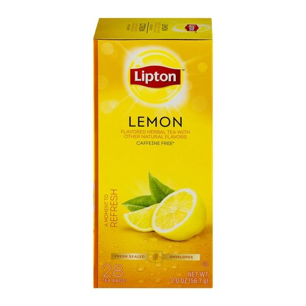 LIPTON Lemon Flavored Herbal Tea (28 Packs)