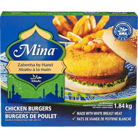 MINA Breaded Chicken Burger (HMA Halal) (Frozen) 1.84Kg