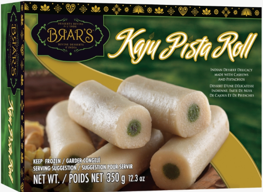 Brar's Kaju Pista Roll 350g