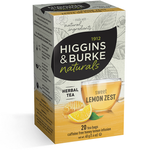 1912 HIGGINGS & BURKE Naturals Herbal Tea Sweet Lemon Zest (20 Bags)