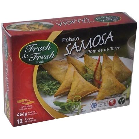 Fresh & Fresh Foods Potato Samosa (12 Pieces) 456G