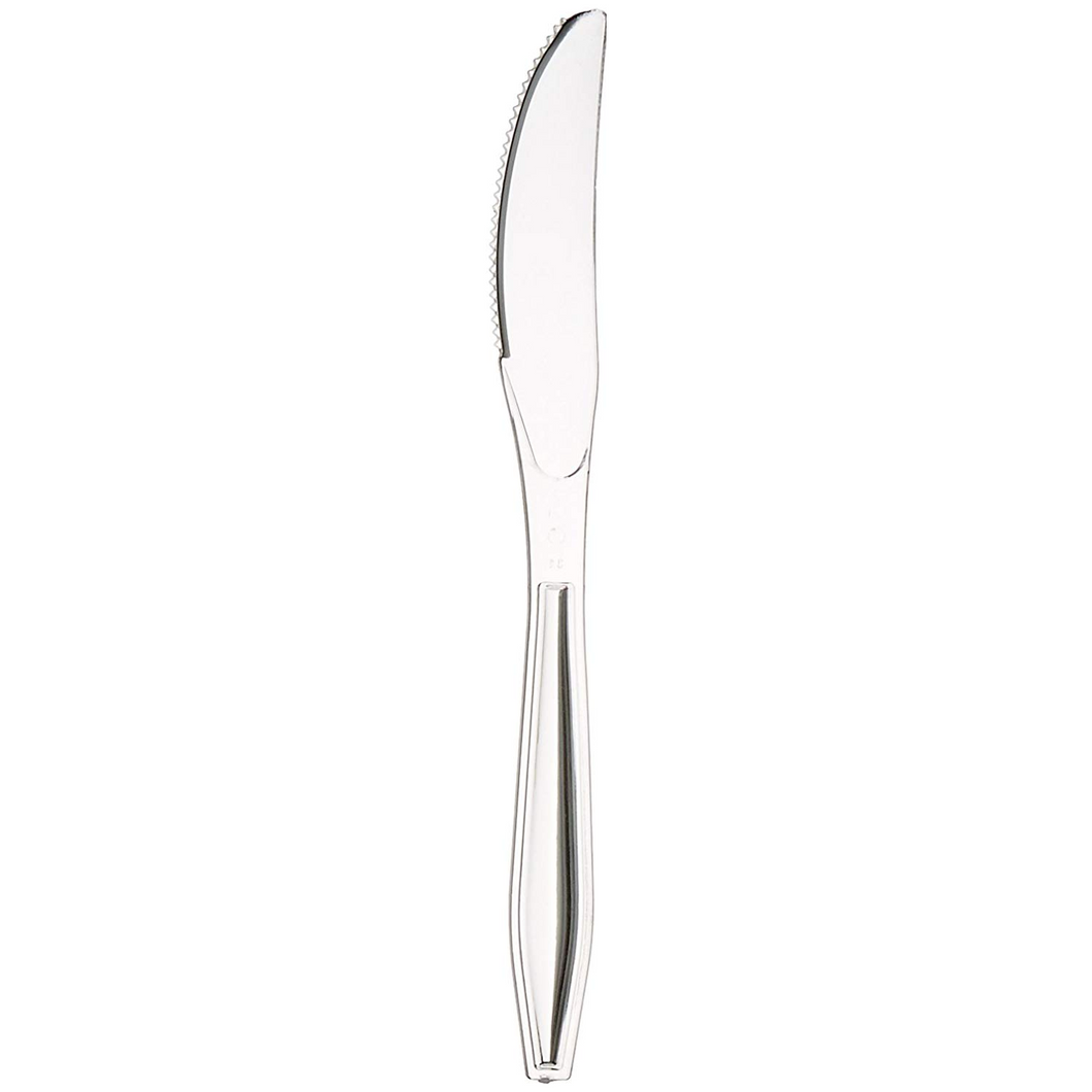 Dispose Heavy Clear Plastic Knife - (40x24/Pack)